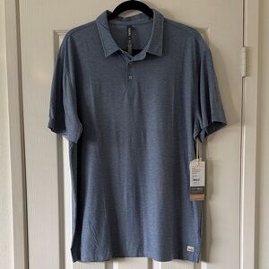 Vuori Strato Tech Polo - Chambray Heather - XL